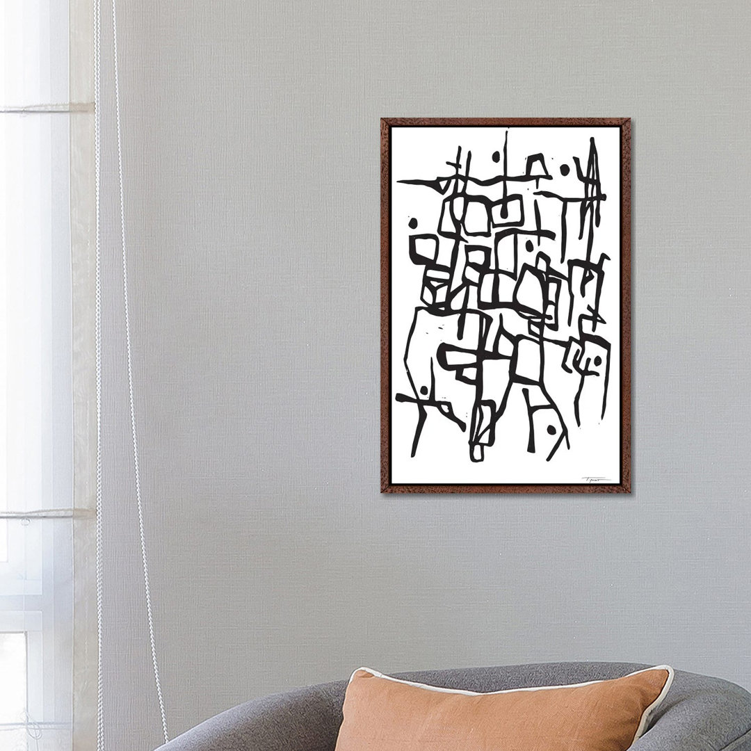 Contemporary Organic Intersecting Lines von Statement Goods - Gallery-Wrapped Canvas Giclée on Canvas