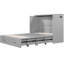 Lit double en gris, tiroir, douilles et ports, poulie pour l'espace - Conscious Home Designs gris avec tiroir et poulie, super petites salles de sport