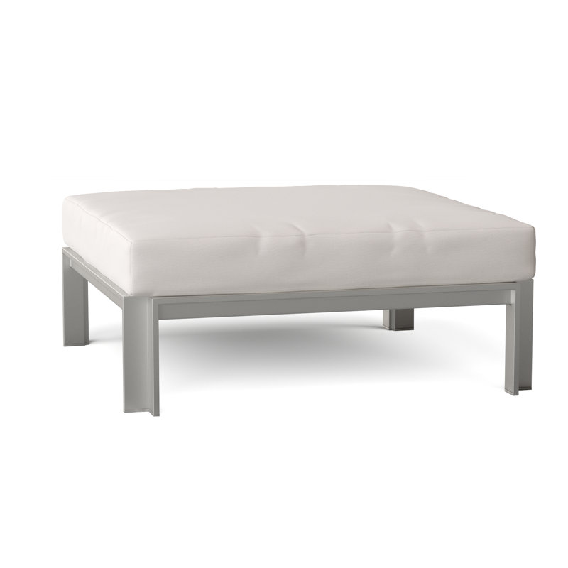 Tivoli Outdoor Teak Ottoman, Cloud