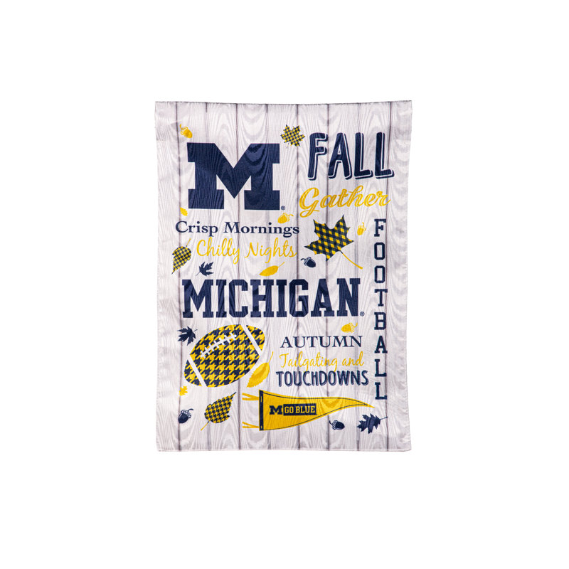 Double face 18 H x 12,5 l, NCAA Michigan