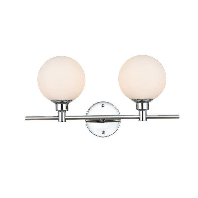 Carmie Dimmable Vanity Light, Chrome, 2 Lights