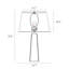 Lampe de table en métal Tillinger