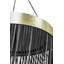 Brass & Leather Fringe Chandelier
