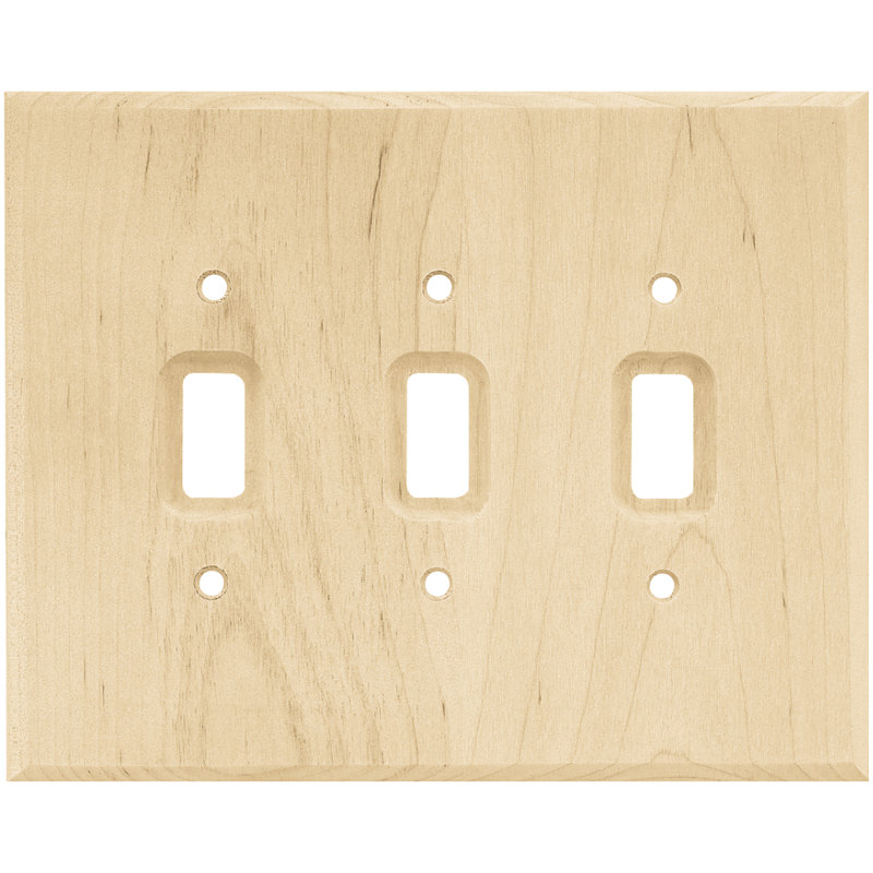 3-Gang Toggle Light Switch Wall Plate