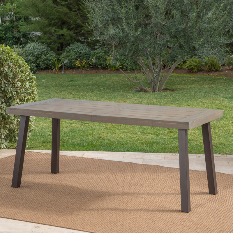 Table de salle à manger de patio, Gray