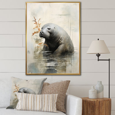 «Dions Asian Art Manatee Sumi», reproduction sur toile