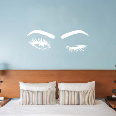 Adhésif décoratif yeux clin d'œil