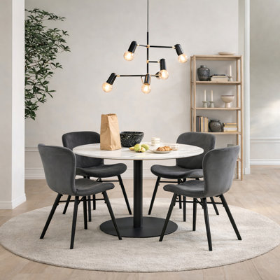 Tannenbaum 4 -Person Marble Dining Set