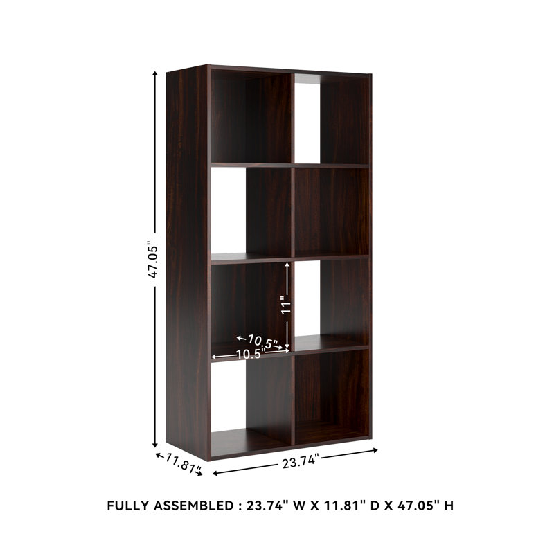 Rangement pour 8 cubes, (4 tablettes) H 47,05 po x l 23,74 po x P 11,81 po