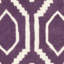 Deedie Geometric Handmade Tufted Wool Purple/Ivory Area Rug-29185244