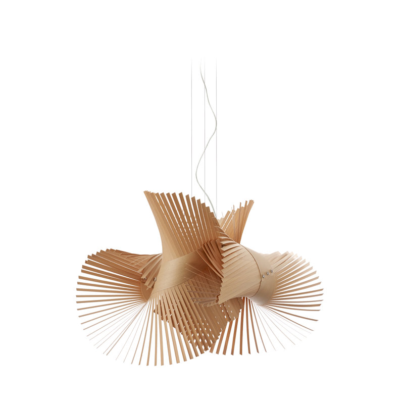 Minimikado 1 - Light Pendant, Natural Beech, E26
