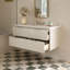 Meuble-lavabo mural simple 48 po avec comptoir à quartz blanc Carrara de 1,5 po Mulloy-787726931-787726934