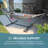 SUNJOY Luxury Portable Hammock, Made in Italy, Tool-Free Setup, 220 lbs Weight Capacity for Indoor & Outdoor
