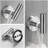 Rustproof and Durable Stainless Steel Wall Mounted Bathroom Hardware Set (3-Piece)-116130596