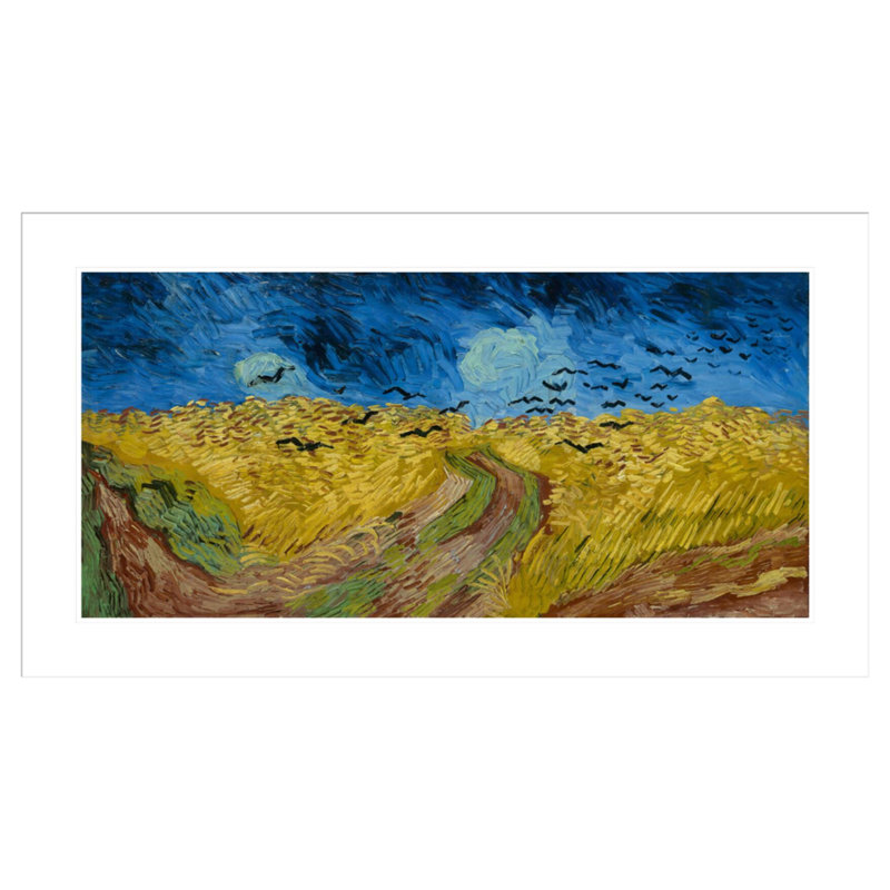 «Wheatfield with Crows» par Vincent van Gogh, impression giclée encadrée, H 23,66 po x l 41,5 po