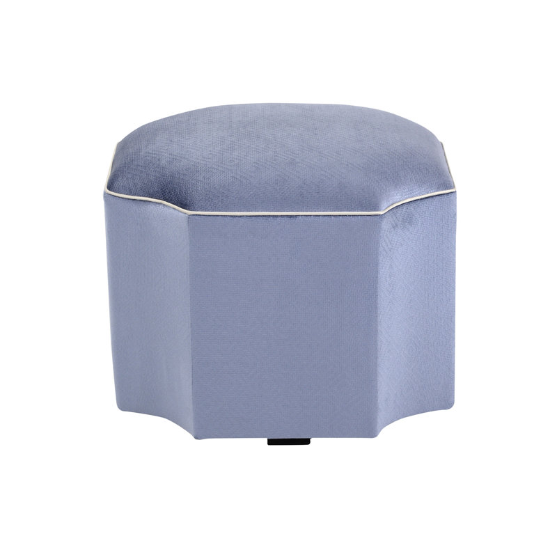 Celtic Novelty Ottoman, Blue