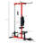 Lat Pull Down Machine Cable Station with Flip-Up Footplate, Red