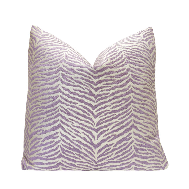 Housse de coussin en velours Leopard, Bleu à imprimé animalier, Carré 22 po