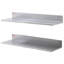2 Piece L-Shaped Metal Floating Shelf-2089975000