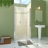 34"-35 1/2" W x 72" H Pivot Frameless Shower Door with Clear Glass-105186180