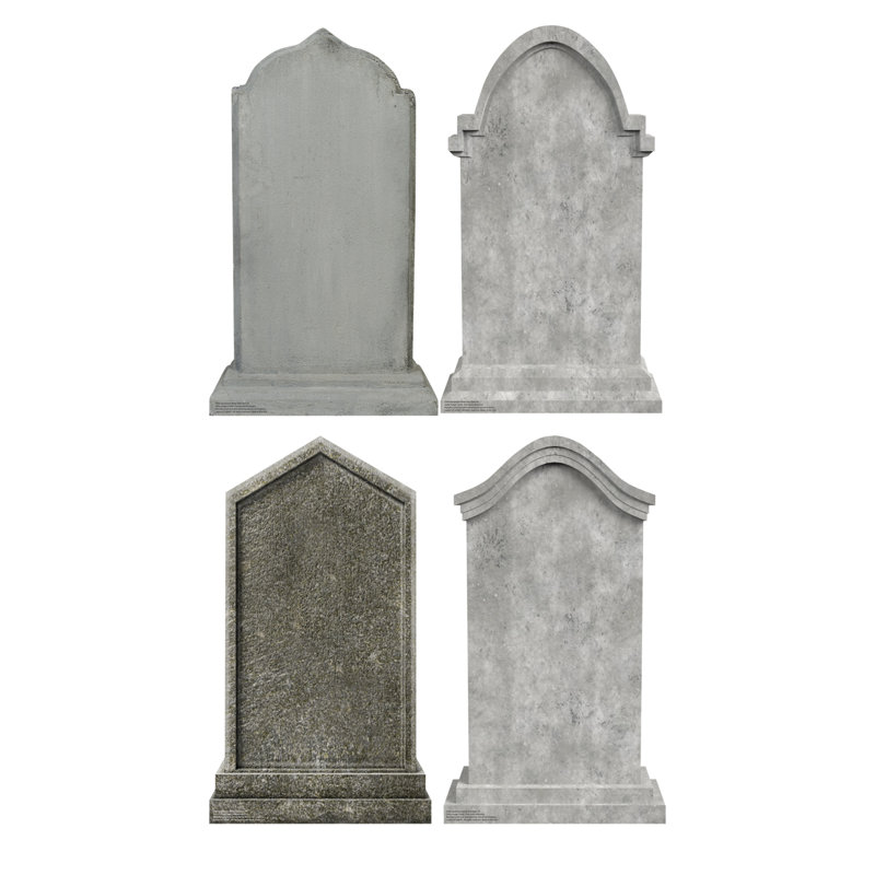Headstones Write Your Own Set of 4