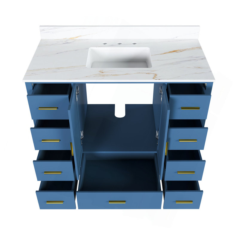 42 po. Modern, Bleu, Triple