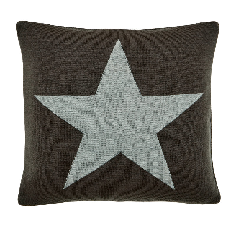 Star Cushion Cushion, Grey Geometric Shapes
