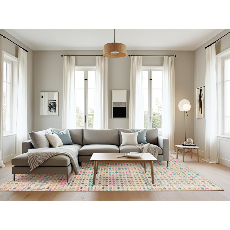 Tapis abstrait moderne 4756, Rectangle 8 pi x 10 pi