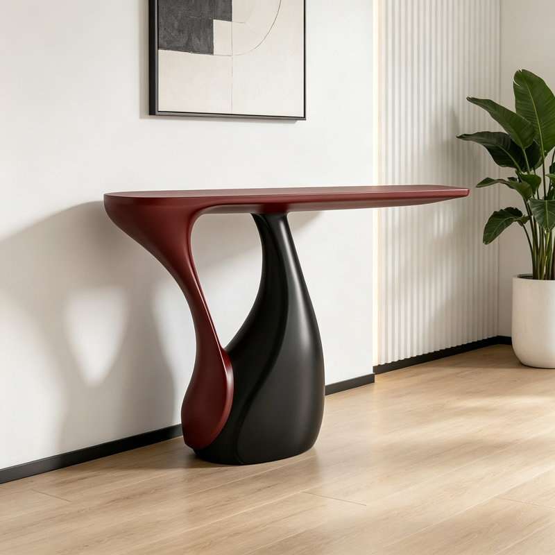 Console Modern Luxury, Red / Black, Red, Black
