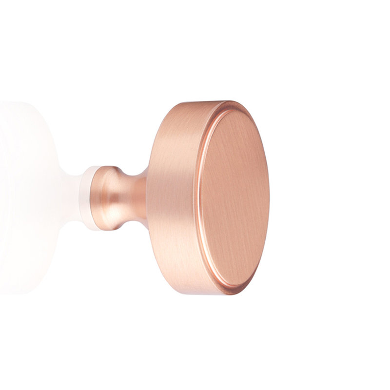 Poignée ronde Nova, Or rose, H 1,14 po x l 1,5 po x P 1,5 po