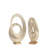 Haoyang Modern Gold Aluminum Abstract Sculpture - 20" Decorative Metal Accent for Home or Office
