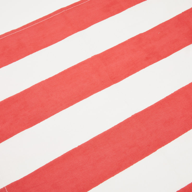 Brezhane Tablecloth - Stripes, Red, 90" Square
