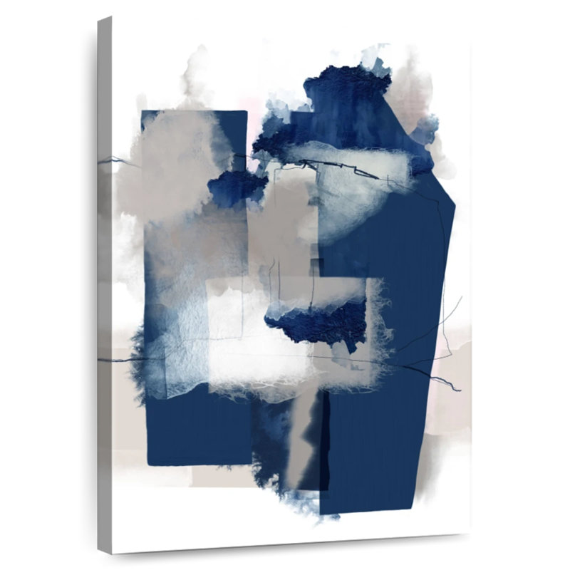Avery Juxtaposed Blue, 51" H x 34" W
