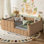 Lit double rembourré pour enfant, lit double Montessori