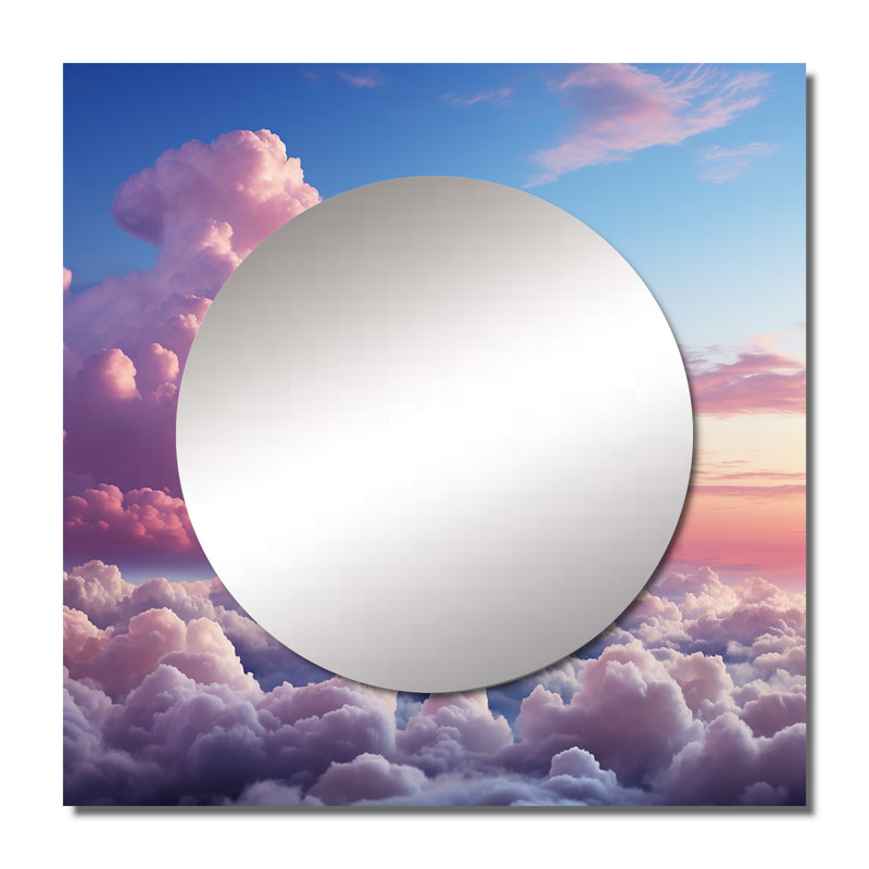 Miroir carré pour décor mural, 23 po x 23 po