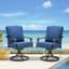 Ensemble de 2 chaises de patio pivotantes avec coussin (ensemble de 2)-97577780
