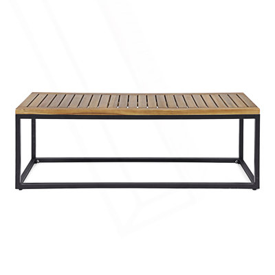 Banc industriel moderne avec base en métal