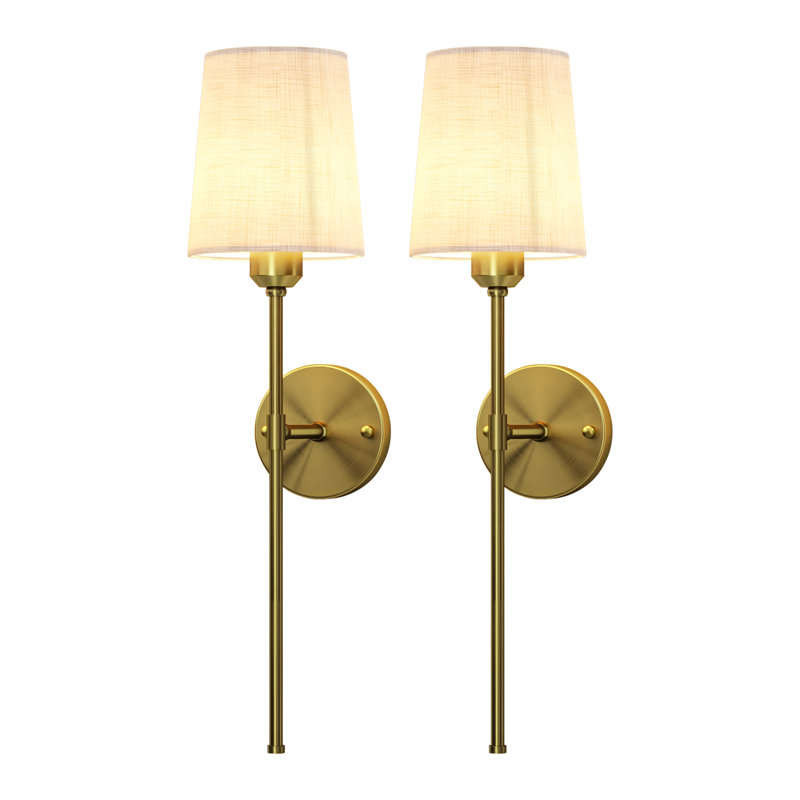  Paquet de 2 appliques murales à piles de 24 po avec télécommande, 3 couleurs et 12 couleurs RVB, installation sans câblage, lumières murales rechargeables à DEL pour le couloir, la chambre à coucher et le salon