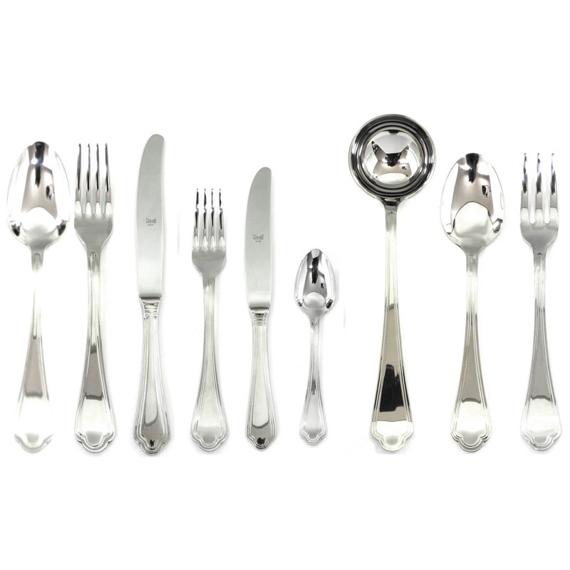 Ensemble de couverts Leonardo avec couteaux H / H - 75 pièces - Acier inoxydable