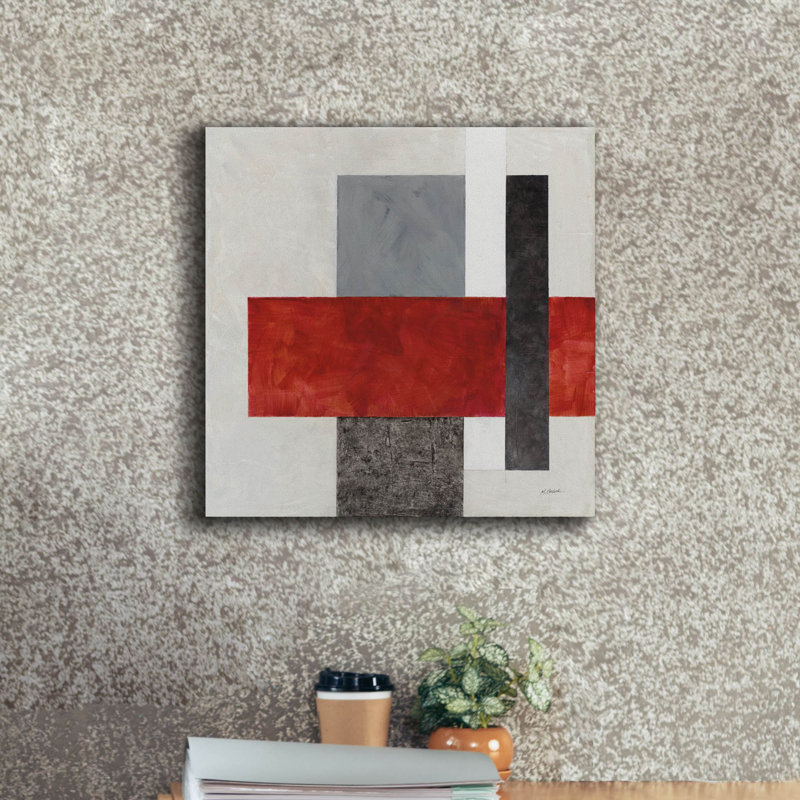 Wrought Studio 'Balance Beam 2 No Lines' by Mike Schick Canvas Wall Art, 18" x 18"