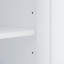 Grande armoire de rangement pour salle de bain, armoire de rangement autoportante avec crochet et tablette réglable, panneau de fibres à densité moyenne-1135864050