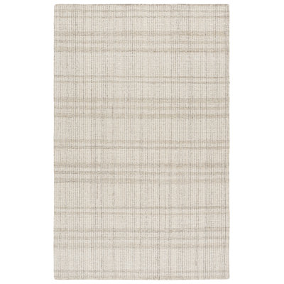 Laine abstraite touffetée à la main; Tapis d'intérieur en coton rayé