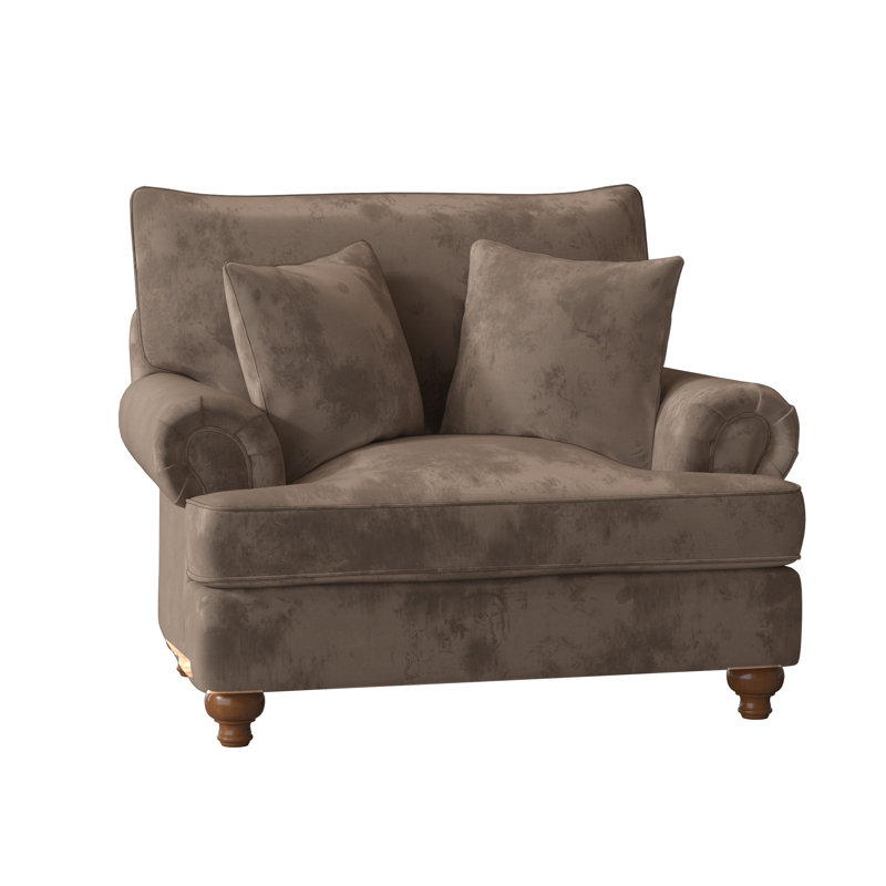 Fauteuil Duckling, Velours brun Aberdeen 9, Pécan, Non