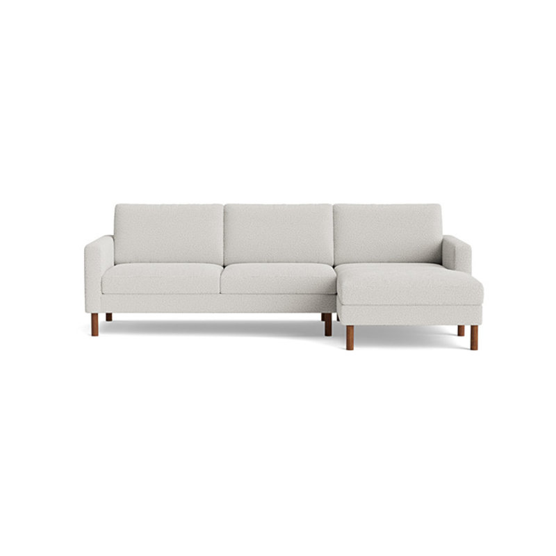 Laguna Sectional, Performance Weave - Zinc, Left Hand Facing
