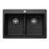 Liven SILGRANIT 33" L x 22" W Double Basin Drop-In/Undermount Kitchen Sink