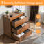 Commode simple 3 tiroirs 27,5 po Dejesus (ensemble de 2)