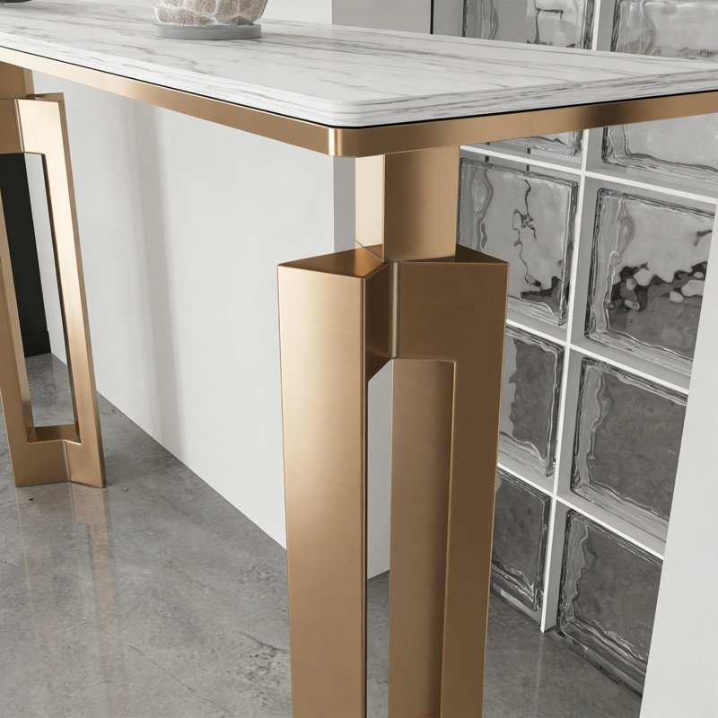 Modern Luxury Console Table Entryway, H 33,46 po x l 55,12 po x P 13,78 po