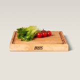 John Boos Chef's Collection Edge Grain 1.75" Maple Cutting Board with Groove