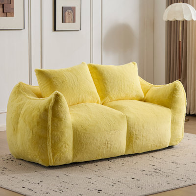 Canapé à billes doux et confortable pour adultes, idéal pour se détendre en famille ou entre amis dans des espaces intérieurs