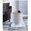 Petite table d'appoint en bois blanc avec tiroir Otith